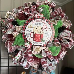 Handmade Large Hot Cocoa Bar wreath